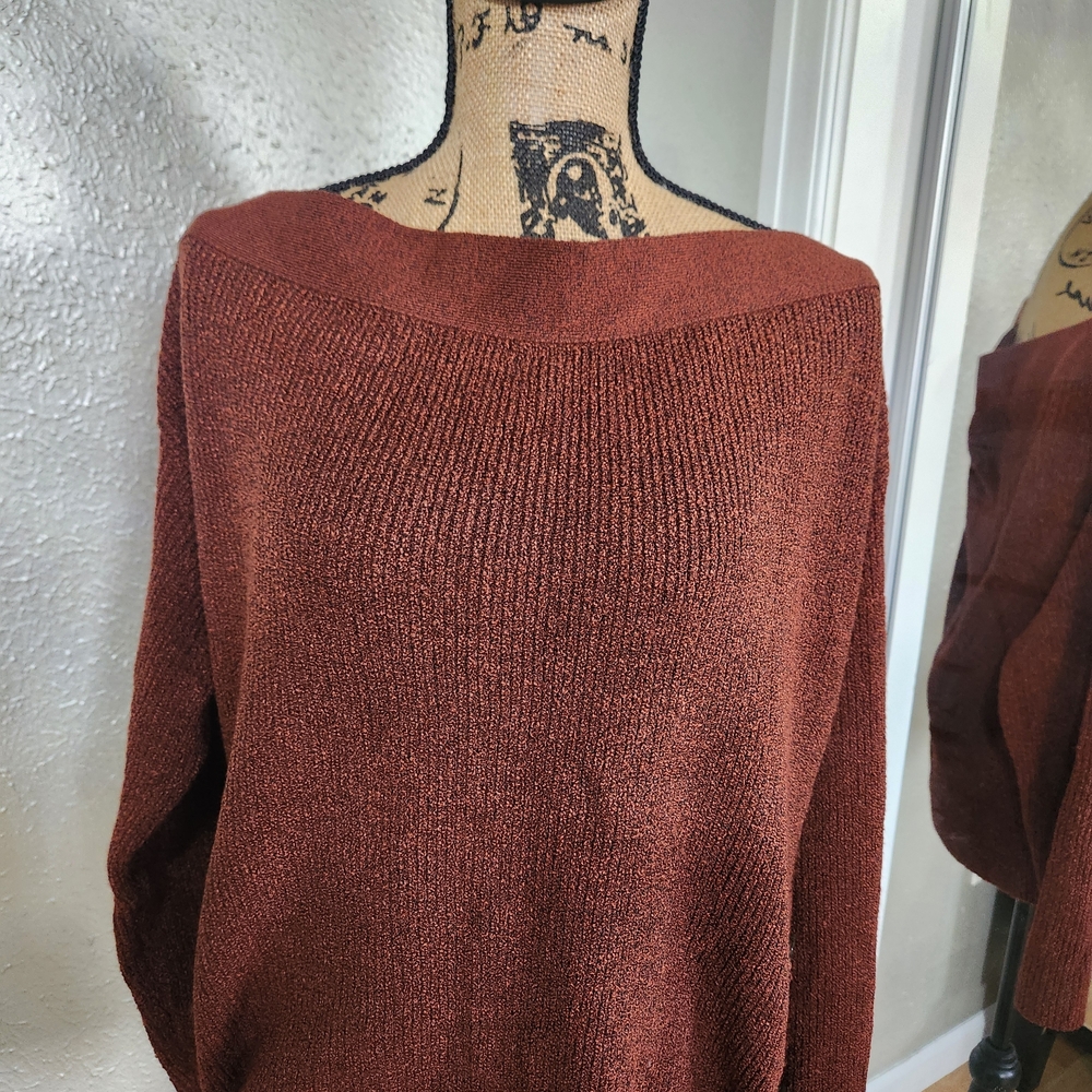 Forever 21 Rust Off-Shoulder Sweater
